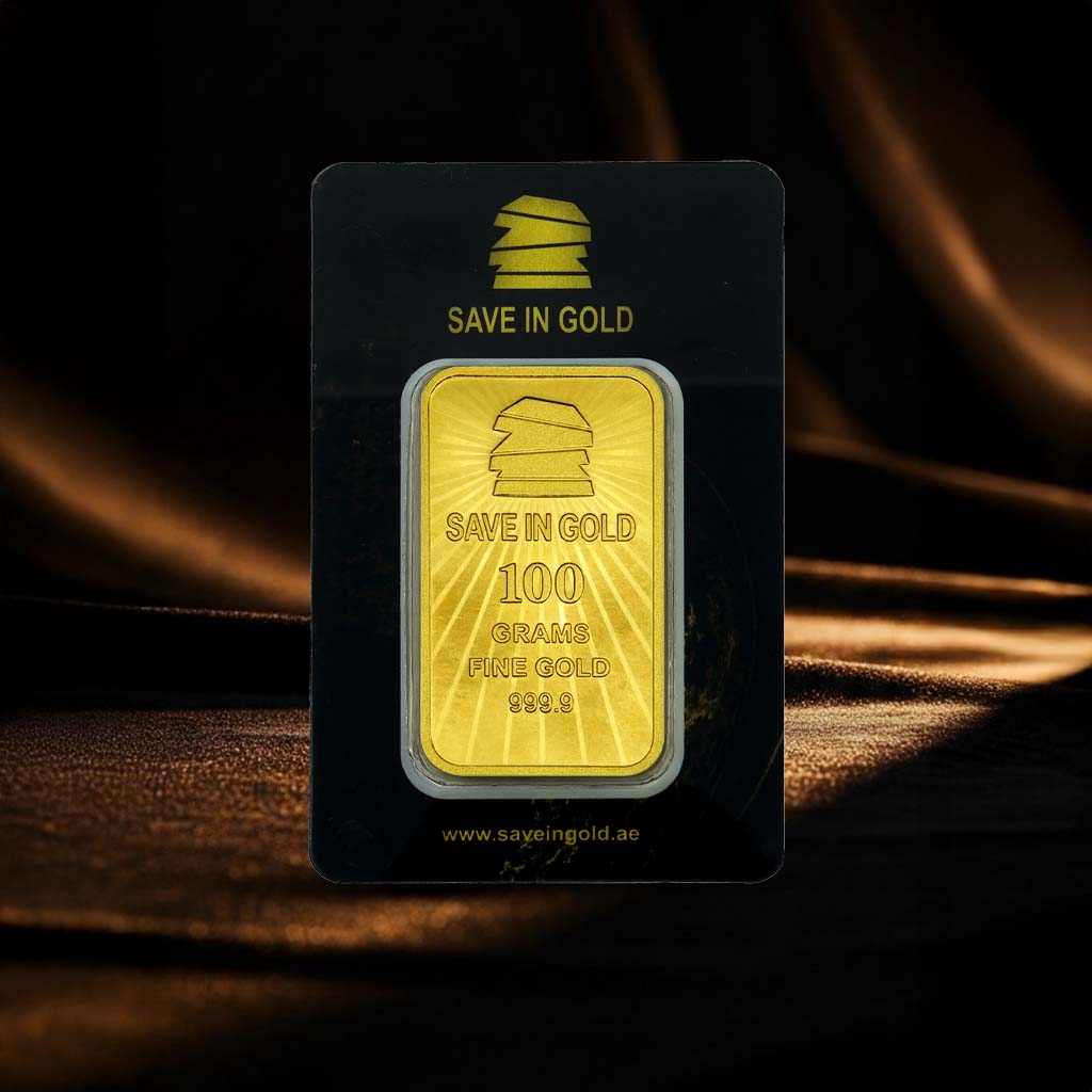 سبيكة ذهب وزن 100 جرام (سايف ان جولد)